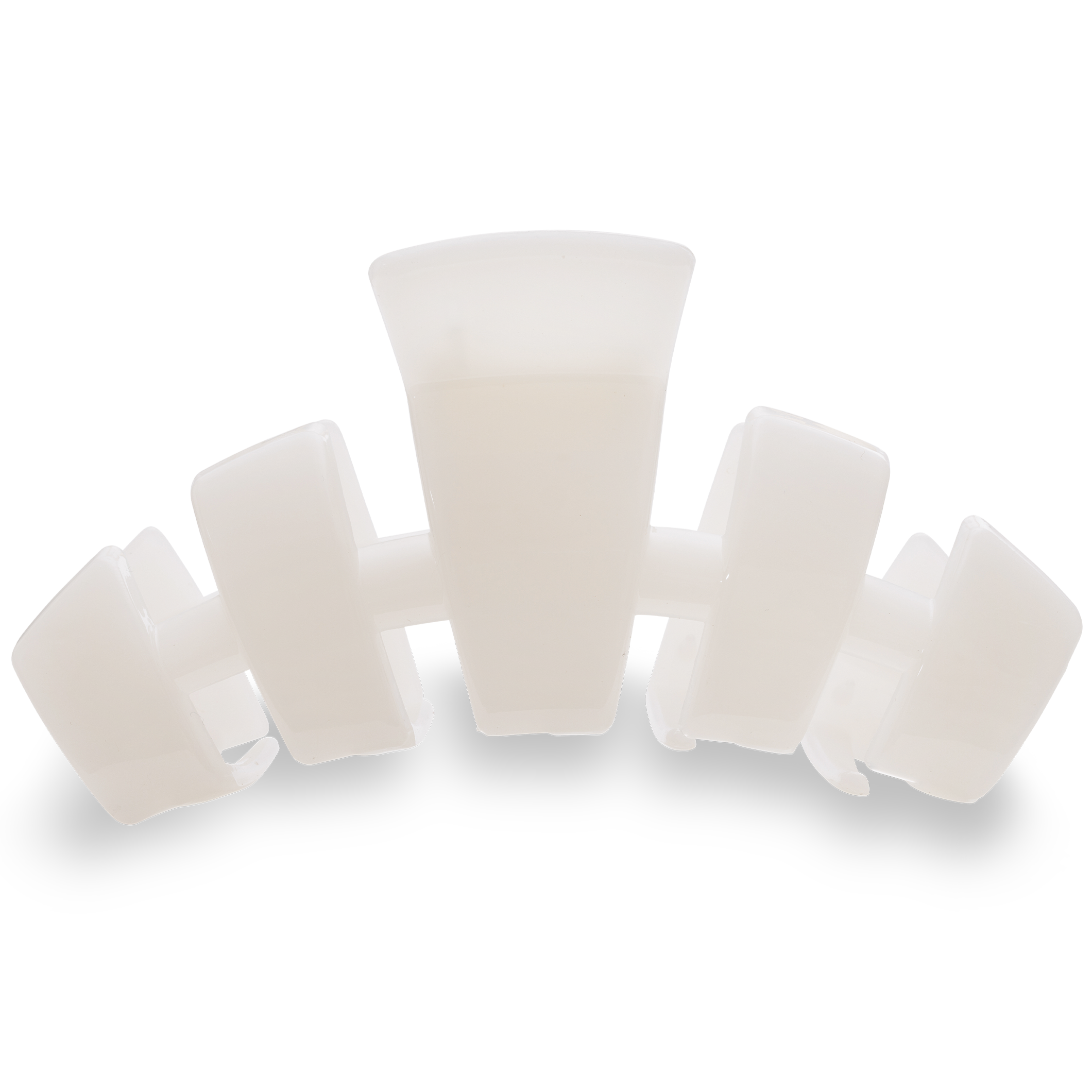 Coconut white hair clip, large hair clip, bendable teeth hair clip, strong hold hair clip, thick hair clip, 