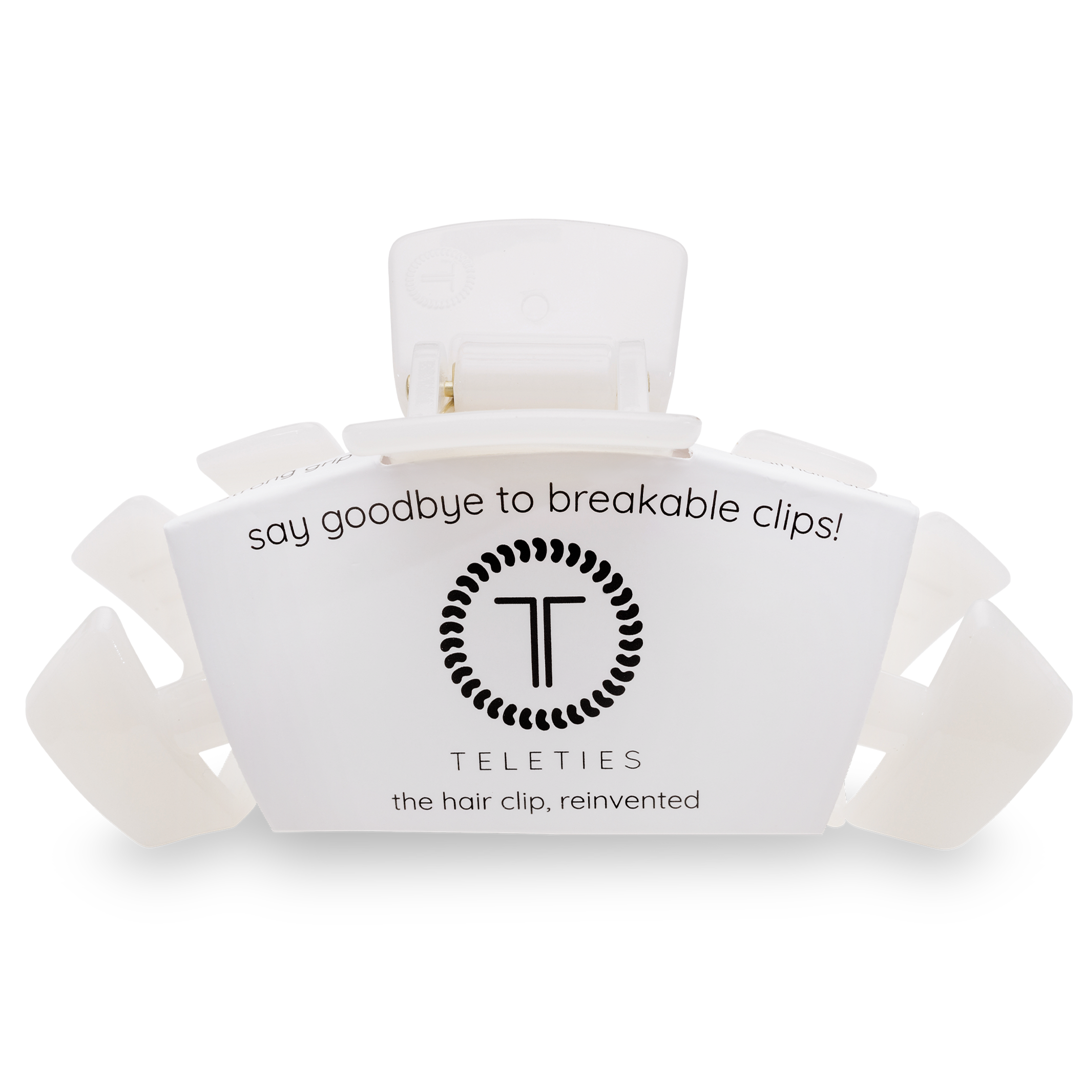 Coconut white hair clip, large hair clip, bendable teeth hair clip, strong hold hair clip, thick hair clip, 