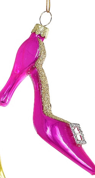 Cody Foster High Heel Ornament Colorful Hot Pink