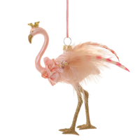 Cody Foster Royal Flamingo Pink Pearl Bow Ornament