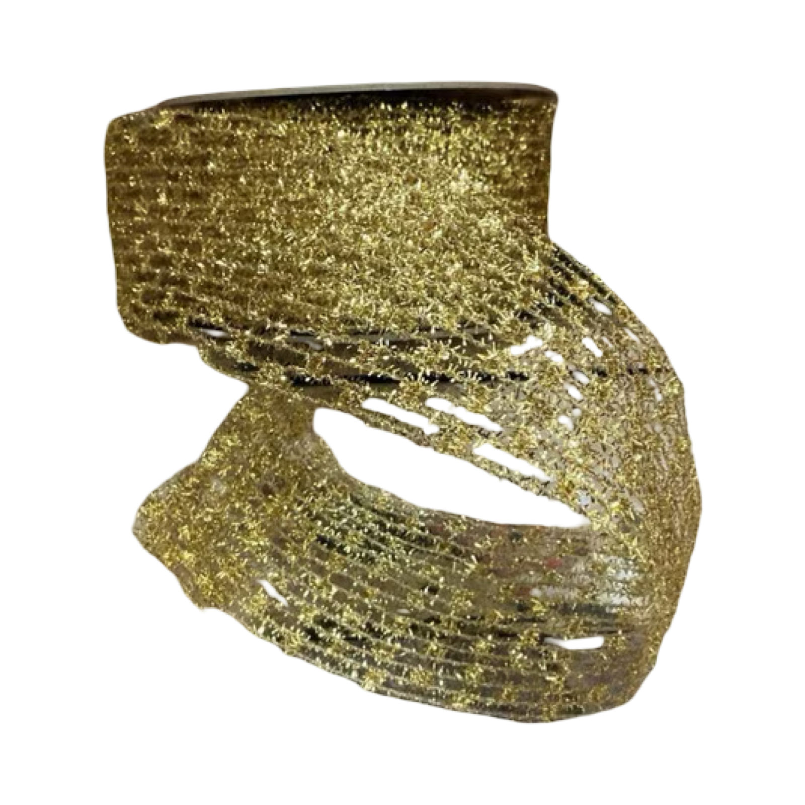 D. Stevens sheer celadon ribbon with pink floral trim – 2.5-inch wired designer ribbon roll