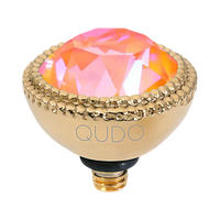 QUDO Fabero Double Beaded Crystal Topper – LG 11mm (Swarovski, Interchangeable)