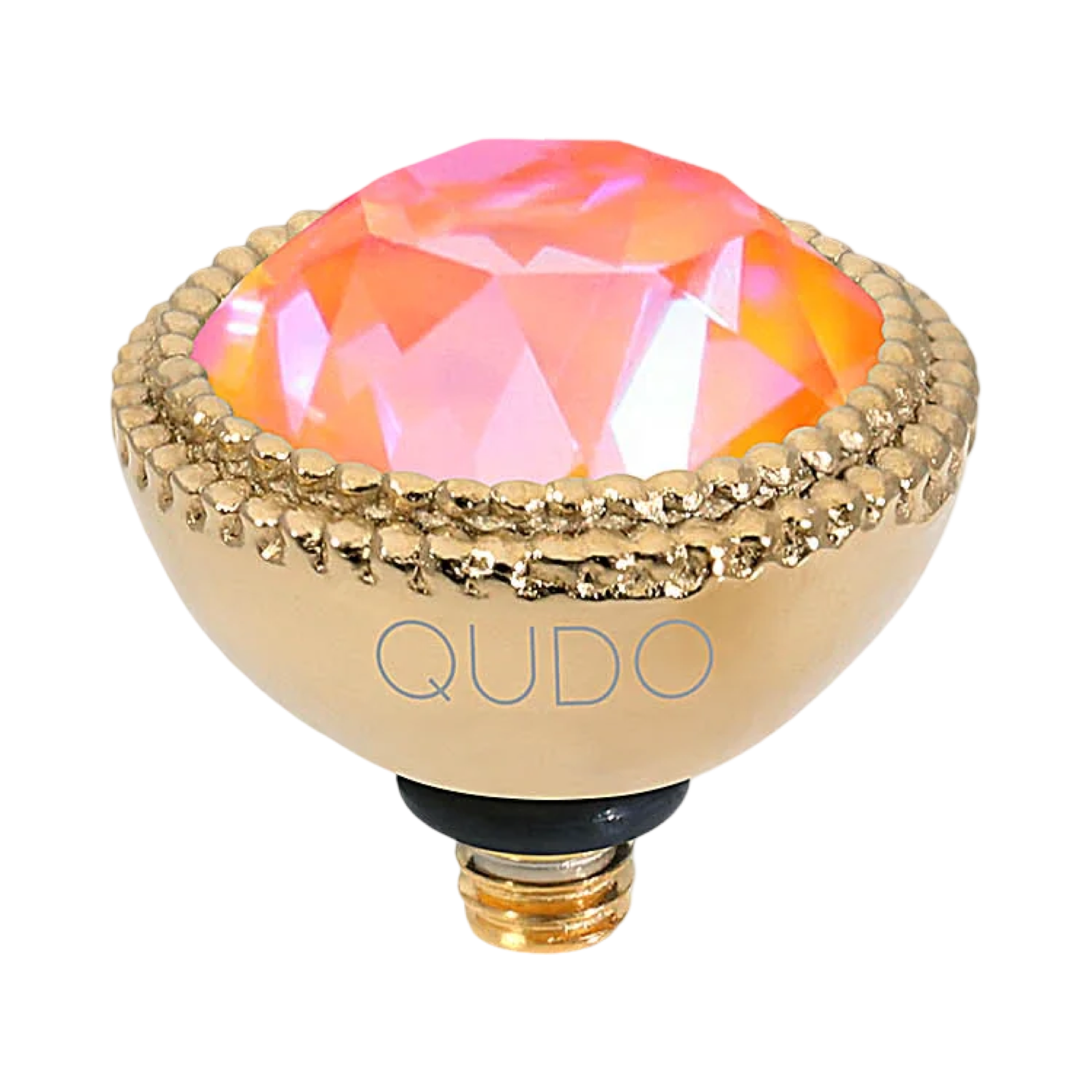 QUDO Fabero Double Beaded Crystal Topper – LG 11mm (Swarovski, Interchangeable)