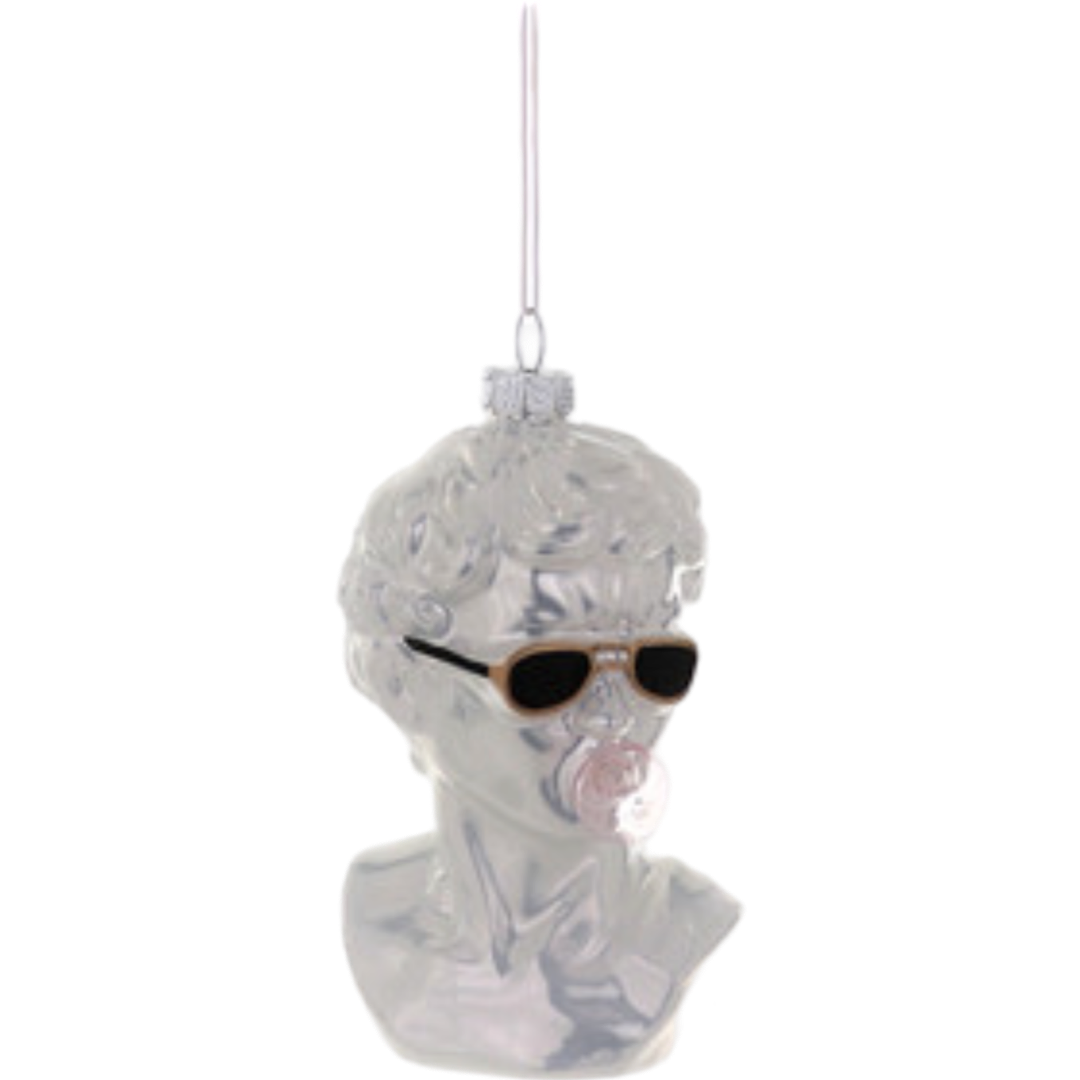 David Blowing Bubble Wearing Sunglasses Cody Foster Ornament