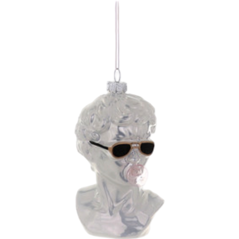 David Blowing Bubble Wearing Sunglasses Cody Foster Ornament