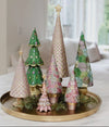 Dekorasyon holiday tree, Starlight Neo Cone Tree Vetiver, green Christmas cone tree, collectible tabletop holiday decor, 13 inch holiday tree, decorative holiday figurines, mantel Christmas decor