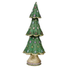 Dekorasyon holiday tree, Starlight Neo Cone Tree Vetiver, green Christmas cone tree, collectible tabletop holiday decor, 13 inch holiday tree, decorative holiday figurines, mantel Christmas decor