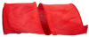 Dupioni Supreme SIlk Wire Decorative Ribbon Red