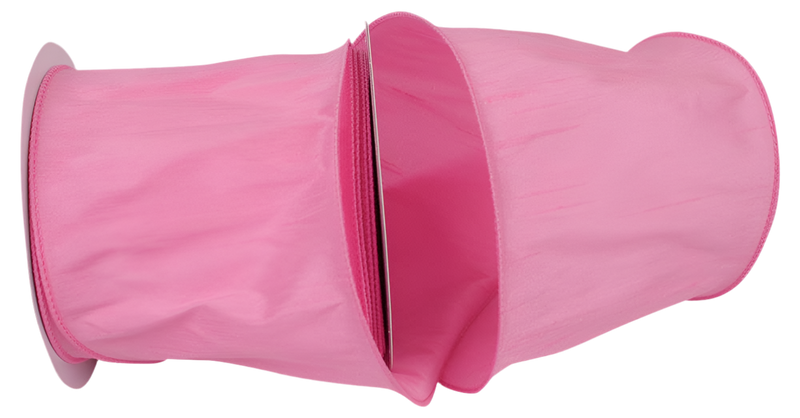 Dupioni Supreme Wired Edge Pink Ribbon