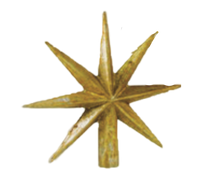 Gold Star Tree Topper