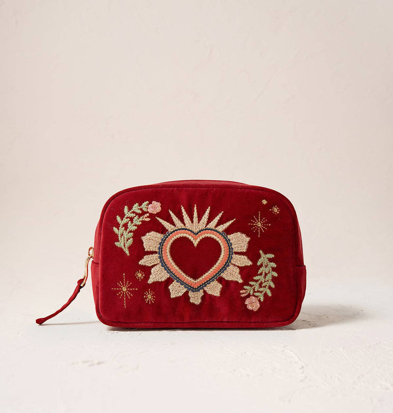 Elizabeth Scarlett Makeup Bag Sacred Heart