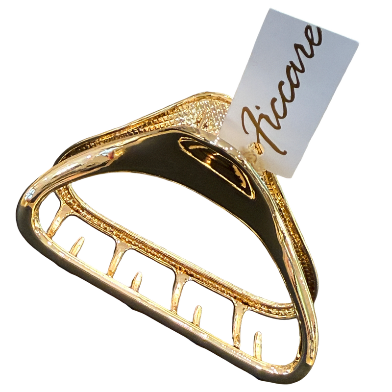 Ficcare Doris Metal Jaw Hair Clip | Gold