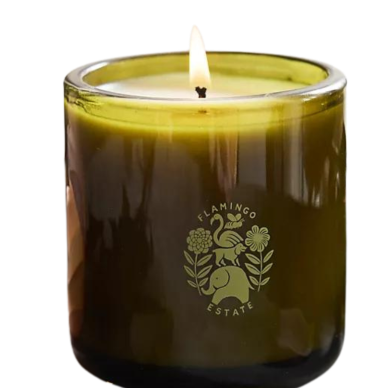 Flamingo Estate rose candle, jasmine rose scented candle, night blooming jasmine fragrance, euphoria candle scent, botanical luxury candle, sandalwood and rose candle, Flamingo Estate floral candle, joyful scented candle, mood-lifting home fragrance, pink peppercorn candle
