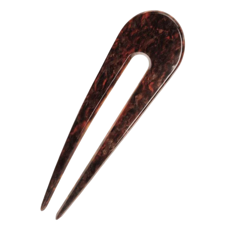 France Luxe Mojave hair pin, French hair accessories, Mojave hair pin, luxury hair accessory, cellulose acetate hair pin, handmade French hair pin, updo hair pin Mojave, elegant French girl style, polished hair pin, Mojave bun accessory