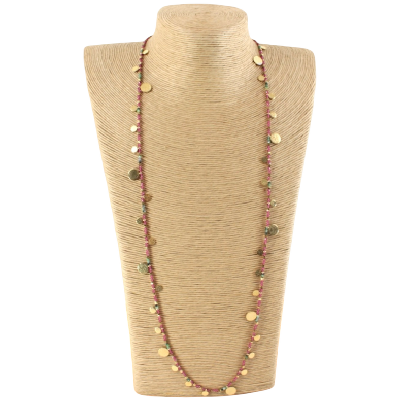 Fuchsia Élan Semi-Precious Stone Necklace | Oh, Meredith