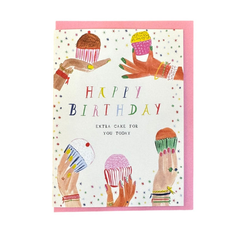 Confetti Cupcakes - Happy Birthday Greeting Card