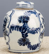 Blue and White Bulb Jar