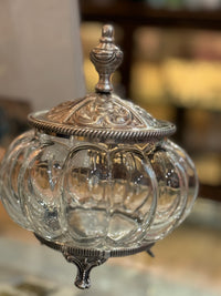 Filigree Glass Vanity Jar