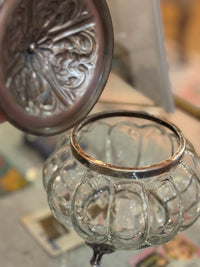 Filigree Glass Vanity Jar