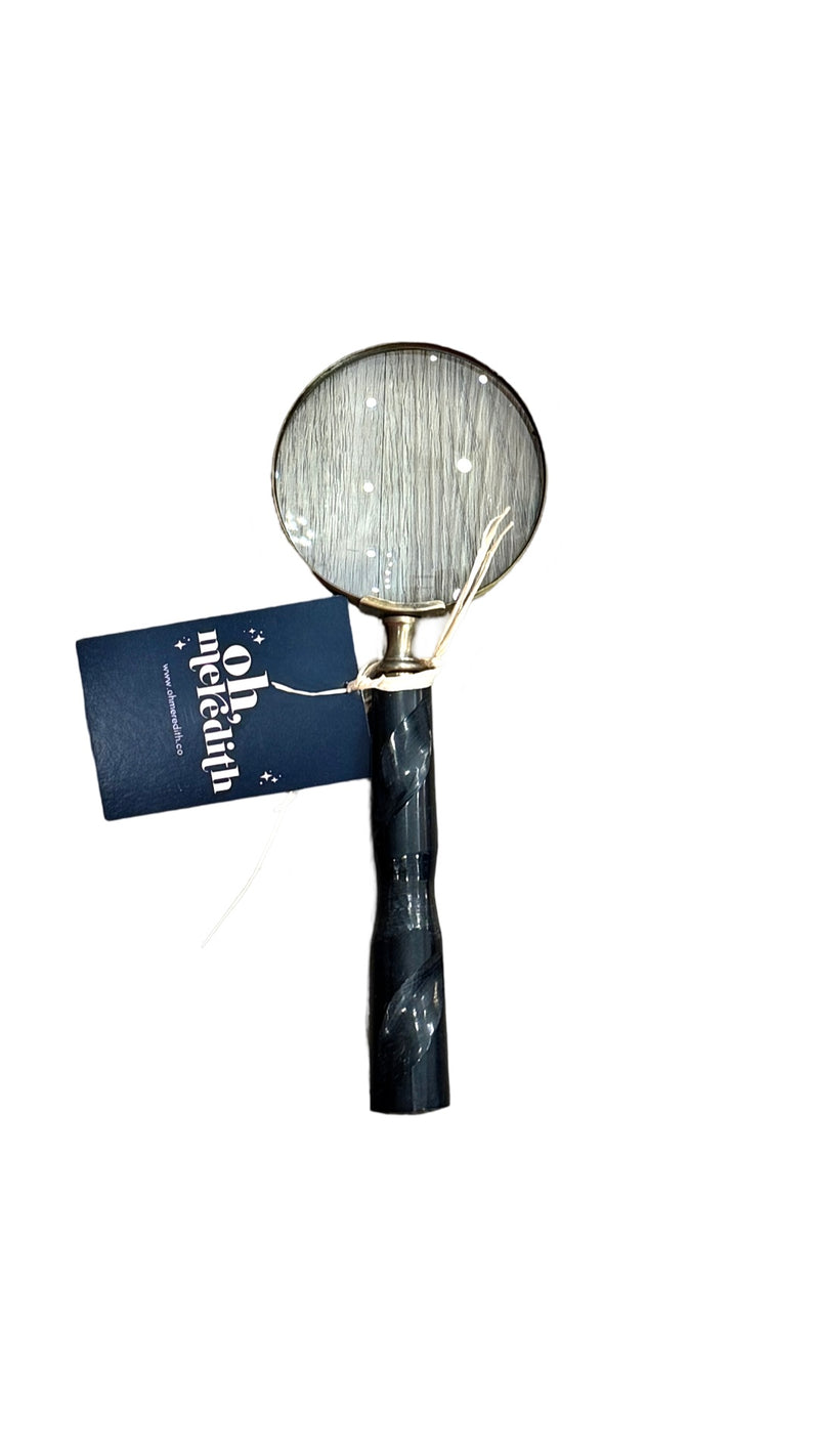 Magnifying Glass Black Textured Handle