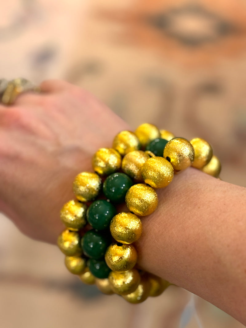 Green Beaded Brianna Bracelet