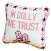 Furbish needlepoint pillow, Dolly Parton quote pillow, diamond in a rhinestone world pillow, pink velvet throw pillow, funny needlepoint pillow, hand-stitched decorative pillow, gift for Southern charm lovers, statement quote pillow, small sassy pillow, Dolly-inspired home decor
