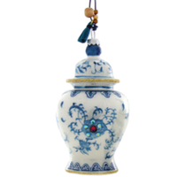 Ginger Jar Blue and White Chinoiserie Ornament