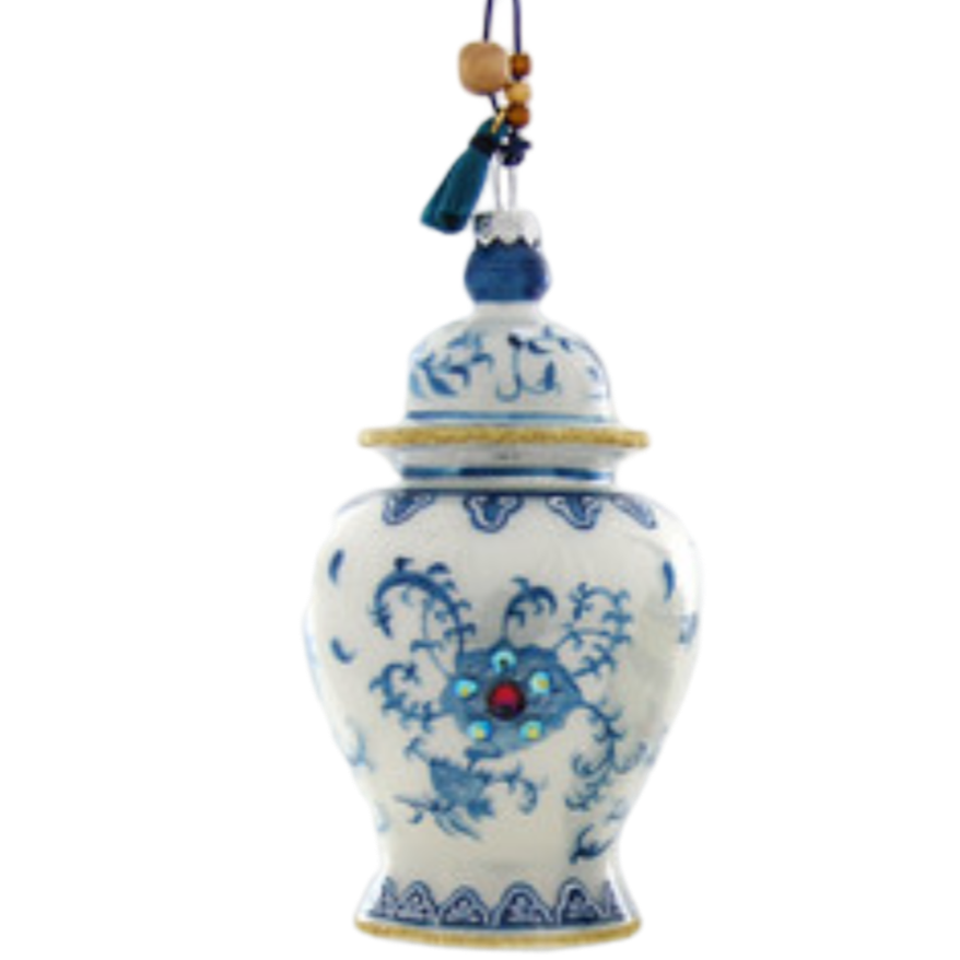 Ginger Jar Blue and White Chinoiserie Ornament