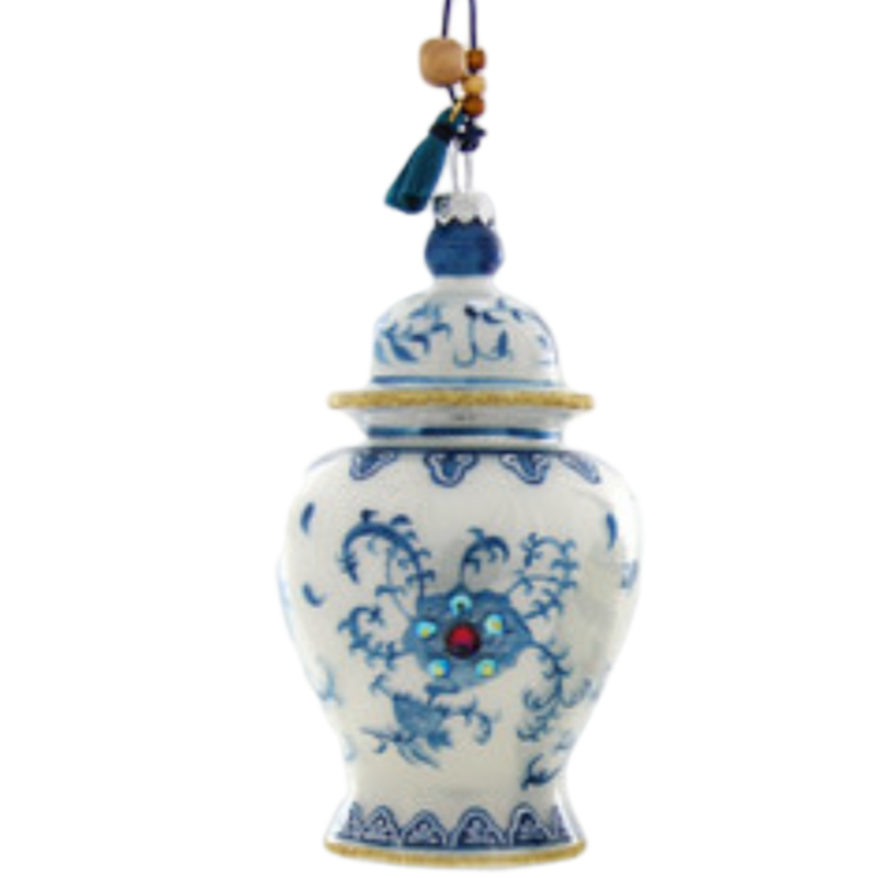 Ginger Jar Blue and White Chinoiserie Ornament
