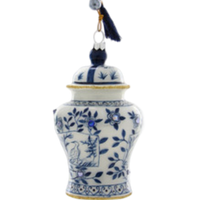 Ginger Jar Blue and White Chinoiserie Ornament