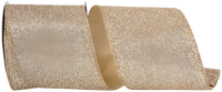 Glitter Metallic Display Value Wired Edge, Gold/silver, 4"