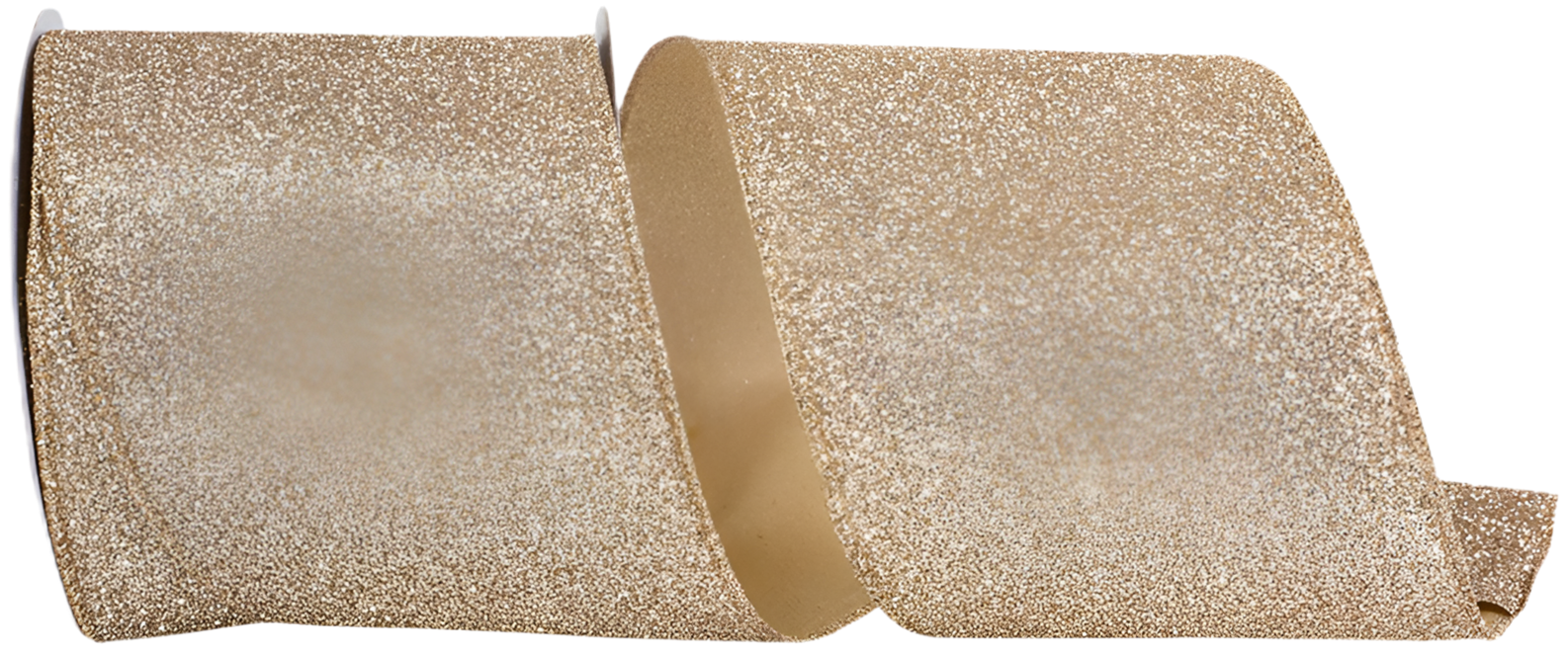 Glitter Metallic Display Value Wired Edge, Gold/silver, 4"
