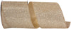 Glitter Metallic Display Value Wired Edge, Gold/silver, 4"