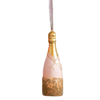 Glitterville Champagne bottle ornaments handmade christmas