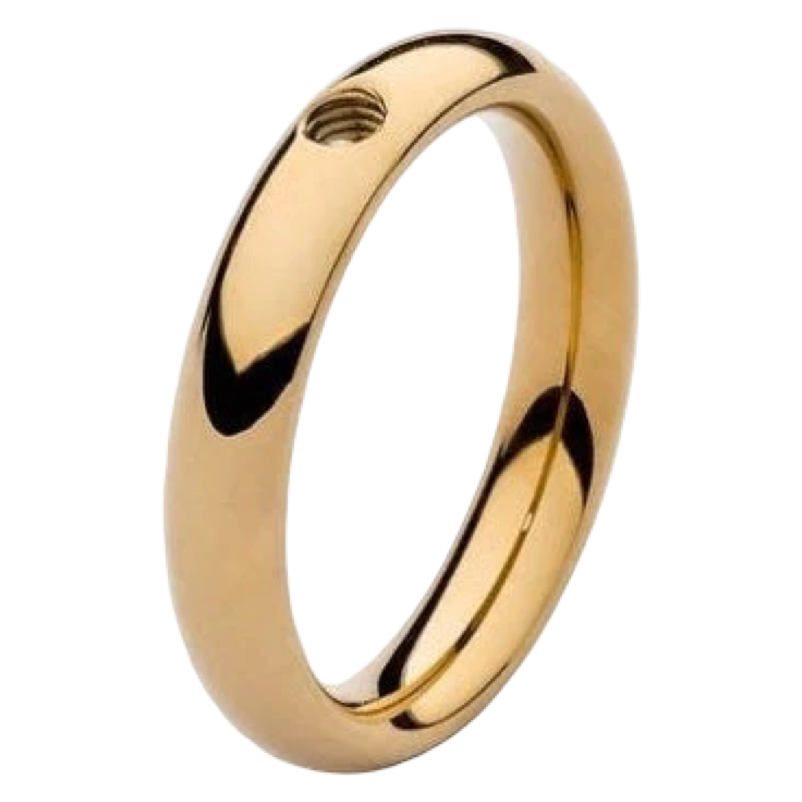 Gold Qudo interchangeable ring base – stackable customizable ring