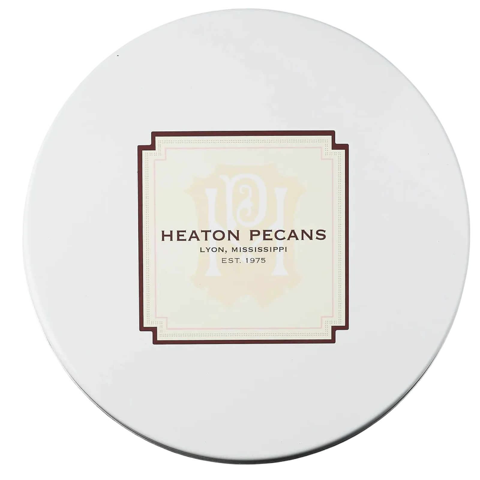 Heaton Pecans Mississippi, praline pecans, Mississippi pecans, Southern gourmet gift, pecan gift tin, local Mississippi product, holiday hostess gift, Southern treats, praline nuts, boutique gourmet food