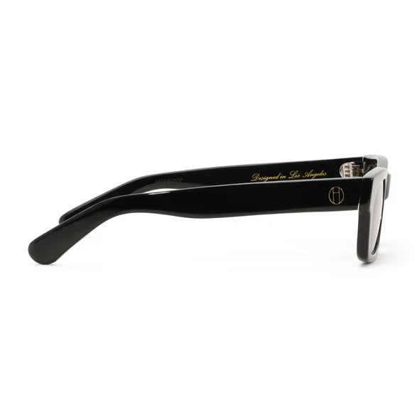 Sunglasses with tortoiseshell frame on a white background