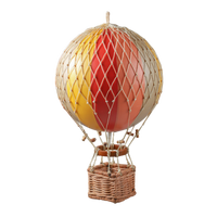 Hot air balloon toy home decor boys room style accent multi-color