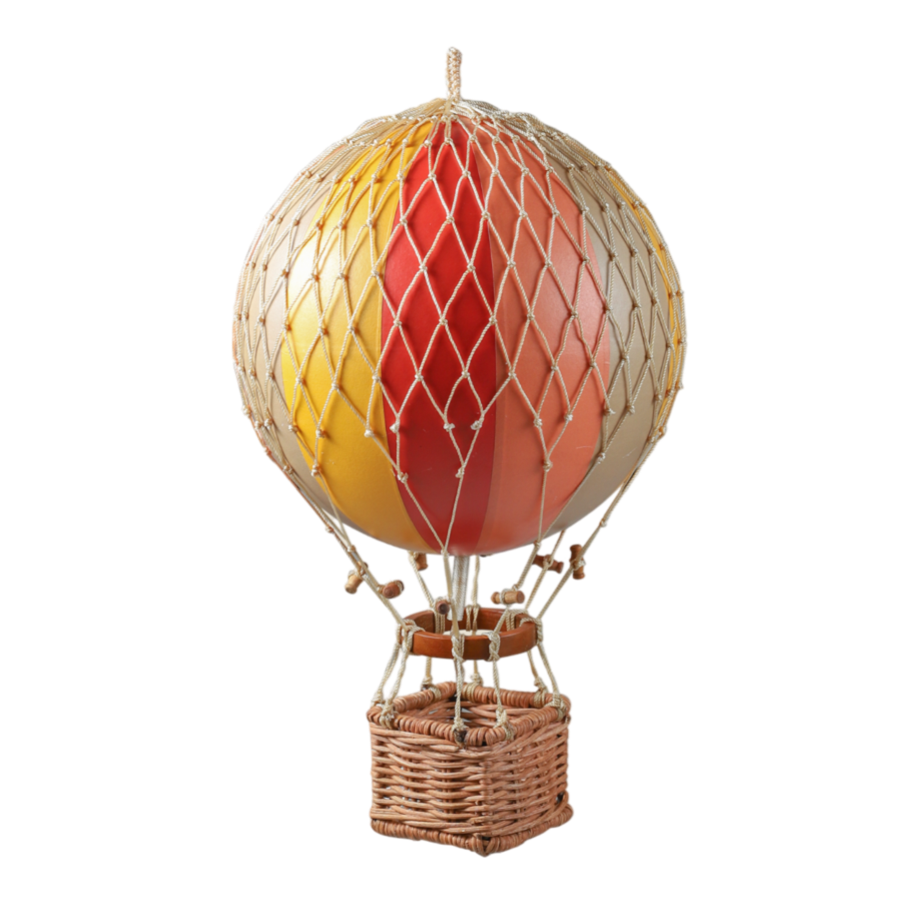 Hot air balloon toy home decor boys room style accent multi-color