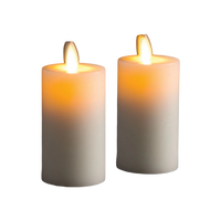 LIGHTLI Moving  Flame  Indoor Votives Set/2