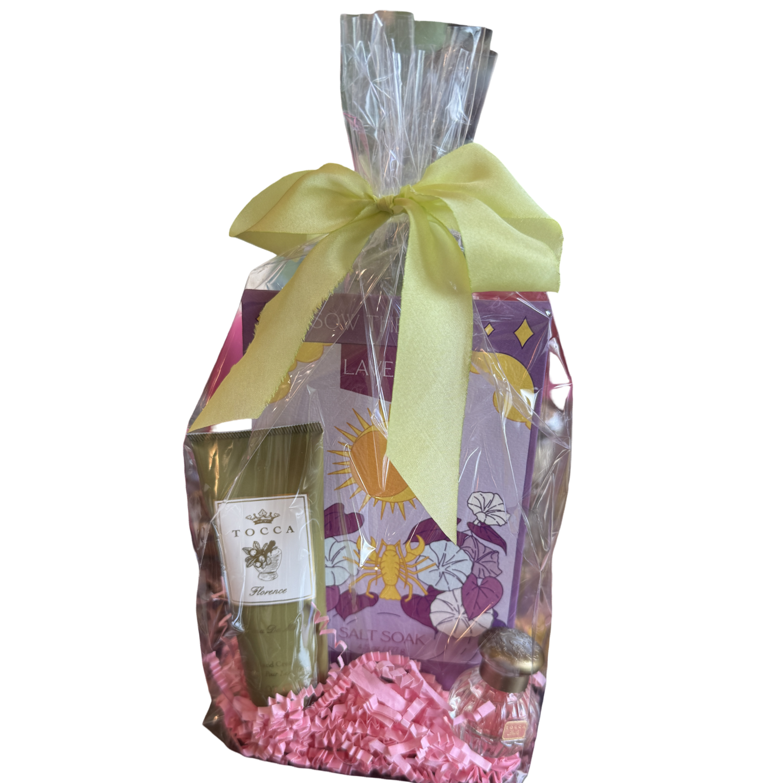 Luxury Self-Care Gift Bag | Tocca Hand Cream, Tocca Mini Perfume and, Sow The Magic Bath Salt Soak