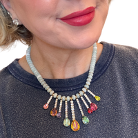 TOVA Caelith Crystal Statement Necklace