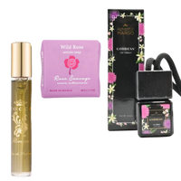 The Sweet Scents Gift Set | Honestly Margo Car Diffuser, Tocca Perfume, Baudelaire Artisan Soap