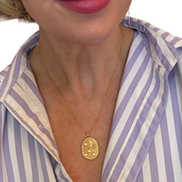 The Galaxy Necklace – Gold Filled Pendant with Stars, Pearl & CZ Accents