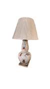 Porcelain Table Lamp Decorated with Insects