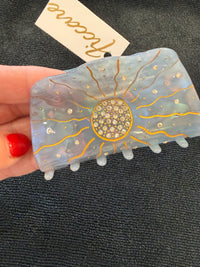 Ficcare Sunny Sparkly Jaw Hair Clip | Faded Blue