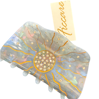 Ficcare Sunny Sparkly Jaw Hair Clip | Faded Blue