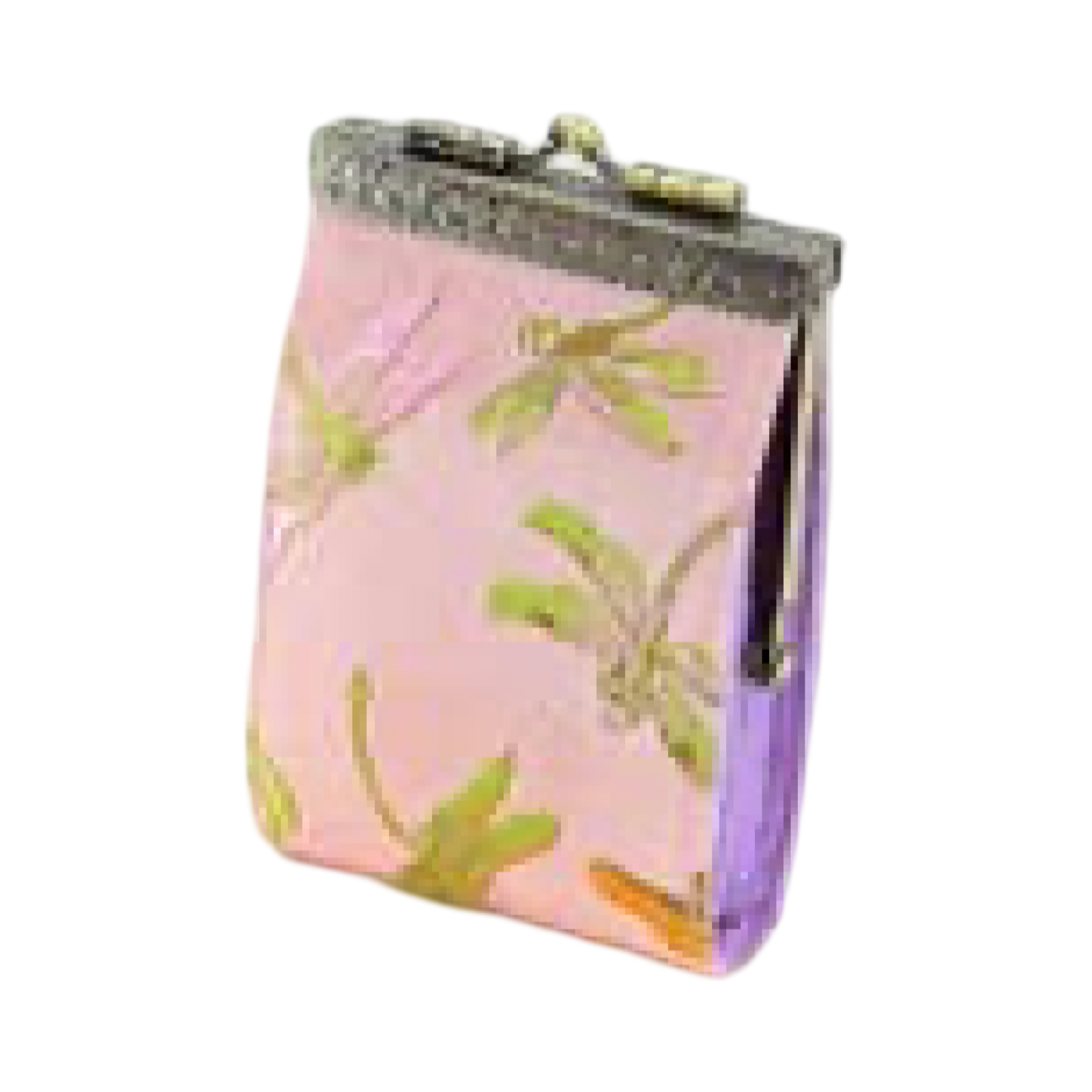 Light Pink Butterfly & Dragonfly Brocade RFID Card Holder