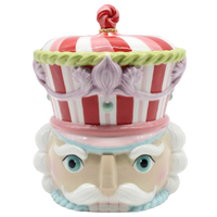 December Diamonds 10-Inch Nutcracker Head Cookie Jar