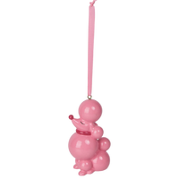 December Diamonds Bright Pink Poodle Ornament